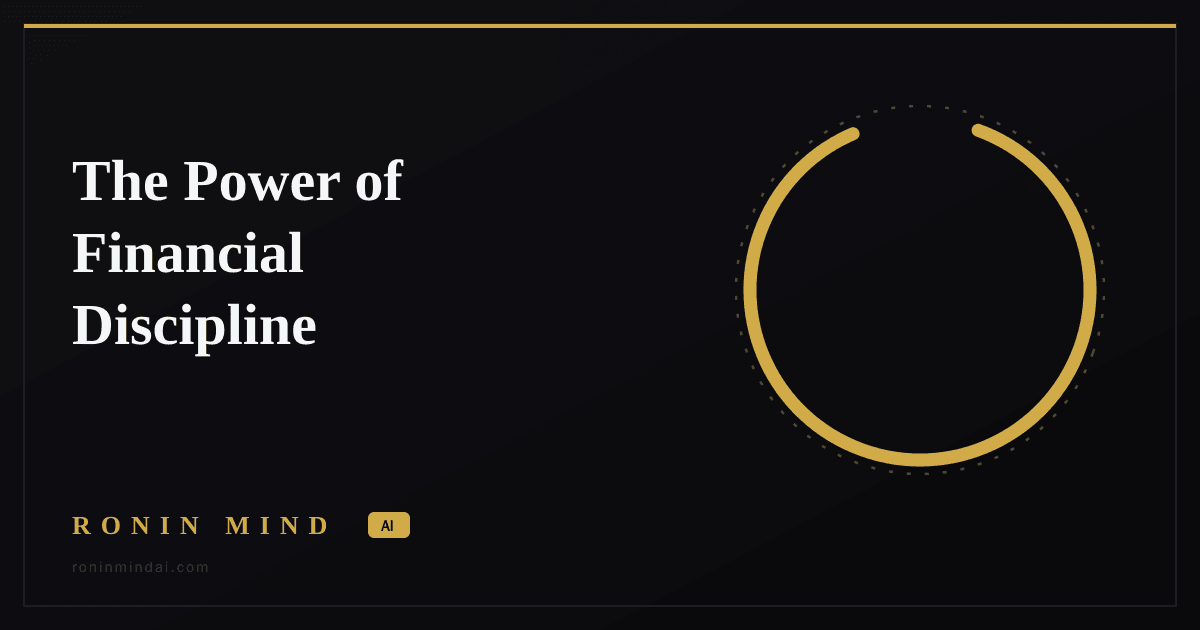 Golden enso brush circle on a near-black background